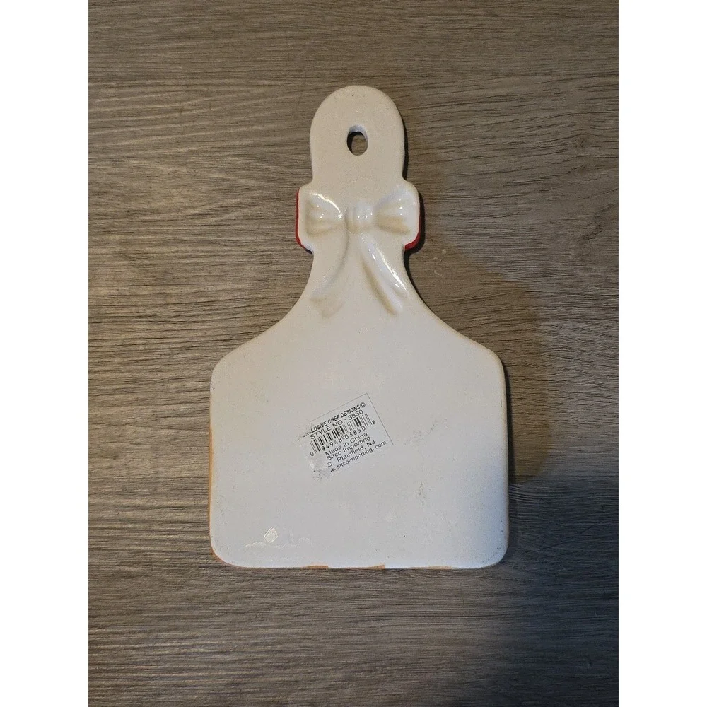 Chef Design Ceramic Kitchen Hanging Trivet to Hang apron Chef‎ Multicolor